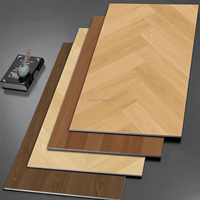 Carreaux de sol en porcelaine mate effet bois jaune 600x1200, carreaux de céramique émaillés pour intérieur, chambre et salon