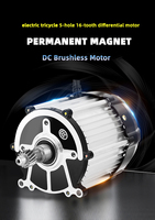 Moteur électrique sans balais DC Faradyi 48V 1000W pour tricycle cargo, personnalisable, à aimant permanent IE 1, 3200 tr/min, 4kg