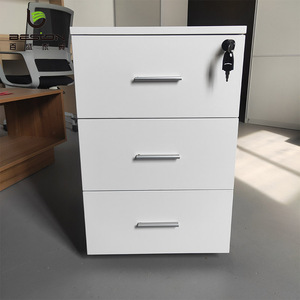 Tủ Hồ Sơ Có Bệ Di Động Bằng Gỗ Với Ngăn Kéo 3 Ngăn Kéo Bán Hàng - Product Image 3