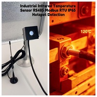 Capteur de température infrarouge sans contact Modbus sans fil LoRa, détecteur thermique industriel de haute précision, étanche à la poussière IP65