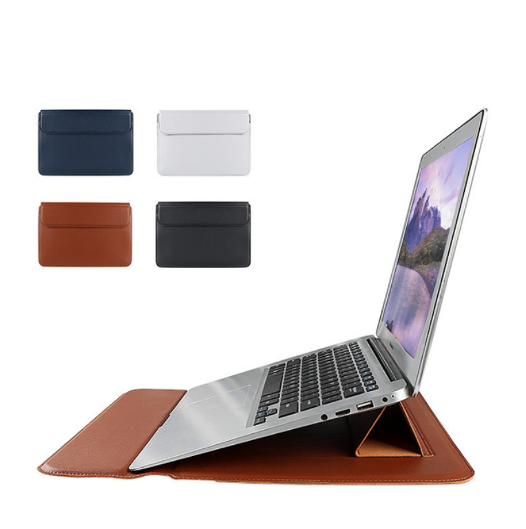 Многофункциональный чехол из искусственной кожи в деловом стиле для ноутбука, кожаный чехол-подставка, портативная Защитная сумка для ноутбука