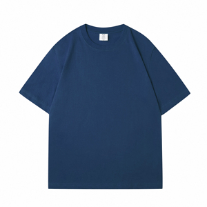 Kaus Keren bahu turun 220g kaus ukuran besar pria Streetwear kualitas kustom kaus katun kelas berat terbaik - Product Image 5