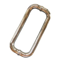 Poignée de porte en verre en acier inoxydable poignée de traction et de poussée poignées de porte battantes poignée pour porte en verre de douche