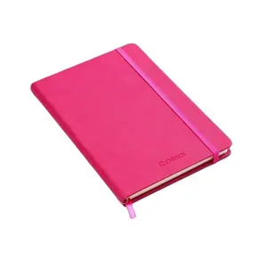 Notebook Kulit PU Merah Muda Buku Harian Jurnal Perjalanan Kustom Penjualan Laris