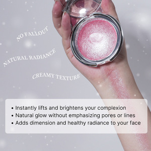 Bronceador Vegano Brillante de 5 Colores de Marca Privada, <span class=keywords><strong>Iluminador</strong></span> en Polvo Compacto Resistente al Agua de Larga Duración - Product Image 5