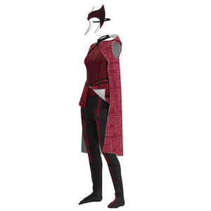 Wanda <span class=keywords><strong>Vision</strong></span> Scarlet Witch Cosplay Costume Sexy Jumpsuit Halloween Adulte Avec Cape - Product Image 3