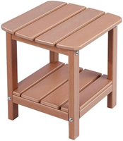 Vente directe d'usine Table d'appoint Adirondack en bois plastique étanche et anti-pluie