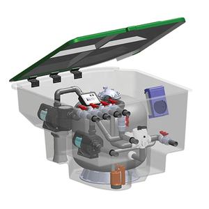 Emaux piscina sistema completo con filtro a sabbia, pompa dell'acqua, monitor, <span class=keywords><strong>sale</strong></span> <span class=keywords><strong>e</strong></span> <span class=keywords><strong>cloro</strong></span> macchina di controllo della luce - Product Image 6