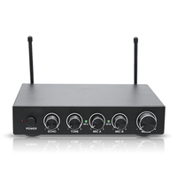 Profesyonel Metal kablosuz mikrofon mikser alıcı sistemi akıllı TV PC amplifikatör hoparlör el Karaoke mikser