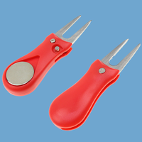 Vente en gros Outil Divot de golf Fourche de golf pliable en ABS Accessoires de golf Fourchette verte