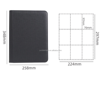 Classeur de cartes à collectionner 9 pochettes, reliure à vis, capacité 360 cartes, en cuir PU imperméable avec pages PP, idéal pour le sport et le TCG – Vente directe usine