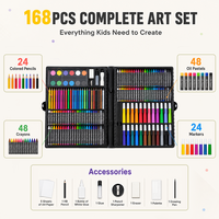 Kit de Peinture et de Dessin pour Enfants, Ensemble de Papeterie Artistique, Fournitures Artistiques pour Enfants LT73404