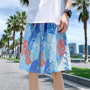 Shorts <span class=keywords><strong>de</strong></span> plage d'été pour hommes, fins, à séchage rapide, imprimés <span class=keywords><strong>tendance</strong></span>, amples et décontractés, longueur cinq-quarts, vente en gros - Product Image 3