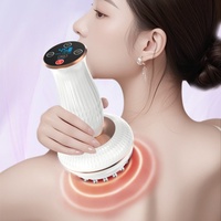 Brosse Électrique de Massage des Méridiens Corps Entier Amincissante, Appareil de Grattage Micro-courant pour la Taille, Compresse Chaude, Masseur de Méridiens Étanche