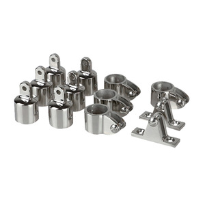 Parasol coulissant en acier inoxydable en forme de montagne, matériel commercial pour yachts et bateaux de pêche - Product Image 1