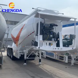 Bulk Cement Powder Tanker Transport Truck Sattel auflieger Bulk Cement Trailer Zum Verkauf