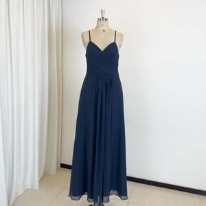 فستان سهرة مخصص للبيع بالجملة من مصنع TEENYEE فساتين وصيفة العروس فساتين حفلات زرقاء ومظلمة للسيدات أنيقة - Product Image 1