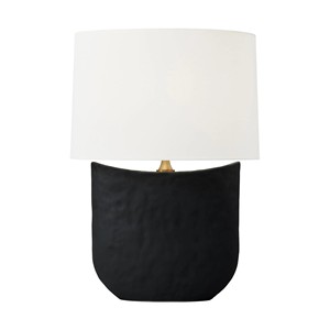 Lampe de table en céramique blanche avec matériaux naturels pour chambre d'hôtel, bureau, hall d'hôtel, éclairage domestique - Product Image 5