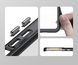 Antichoc galvanoplastie bouton cristal clair TPU PC coque arrière pour HUAWEI <span class=keywords><strong>Nova</strong></span> <span class=keywords><strong>9</strong></span> 10 Pro - Product Image 4