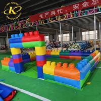 Ensemble de blocs de construction gonflables en PVC, colorés, sûrs et durables, design personnalisé, pour parcs et centres de jeux intérieurs