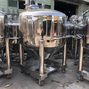 Réservoir de stockage en acier inoxydable de 500l, 1000l, 2000l pour produits chimiques, cosmétiques, crèmes, réservoir de stockage mobile, réservoir de stockage d'huile, de lait - Product Image 2