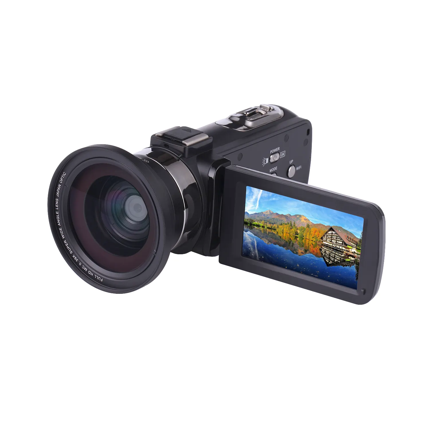 Ad alta Definizione Videocamera Digitale 4K WIFI 3 Pollici Touch LCD Rotazione 30MP Video Camma Della Macchina Fotografica