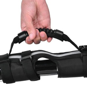 Guidon de vélo pliant avec sangle de transport universelle pour trottinettes électriques, en nylon noir - Product Image 4