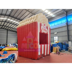 Château gonflable sur <span class=keywords><strong>le</strong></span> thème du pop-corn avec stand à collations et toboggan pour la promotion de festivals culinaires et de cinémas - Product Image 2