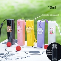 Nouvelle Bouteille de Parfum Vide Rechargeable 10ml, Motif Animal de Dessin Animé Mignon, Luxe, Portable, avec Pendentif Porte-clés et Cordon, Flacon Vaporisateur