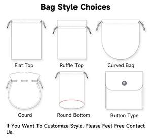 Luxe op maat gemaakte katoenen fluweel satijn suède schoenen handtassen satijn zijde trekkoord stofzak - Product Image 5