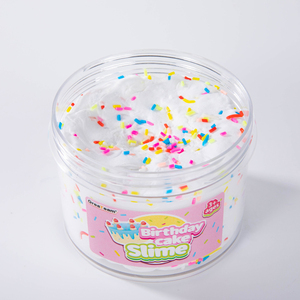 Slime Gâteau Blanc Anniversaire Super Doux Parfumé Cupcake Beurre Slime Cadeau pour Enfants Fête Ballon Rebondissant - Product Image 3