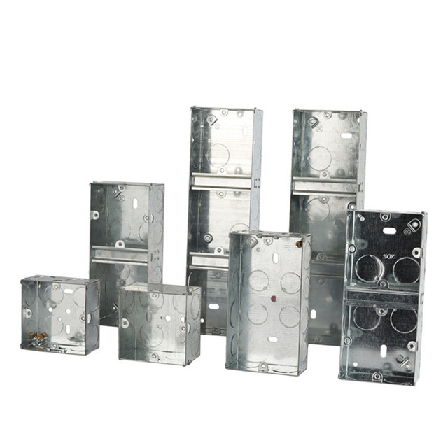 EKYK GI 3x3 3x6 35mm Deep Galvanized Metal Electric Switch Box IP54 Concealed Installation Junction Box