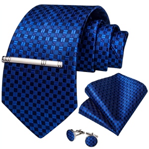 100% pure soie armure tissé Jacquard bleu marine <span class=keywords><strong>cravate</strong></span> et mouchoir et <span class=keywords><strong>cravate</strong></span> personnalisation pour hommes cravates classiques - Product Image 1