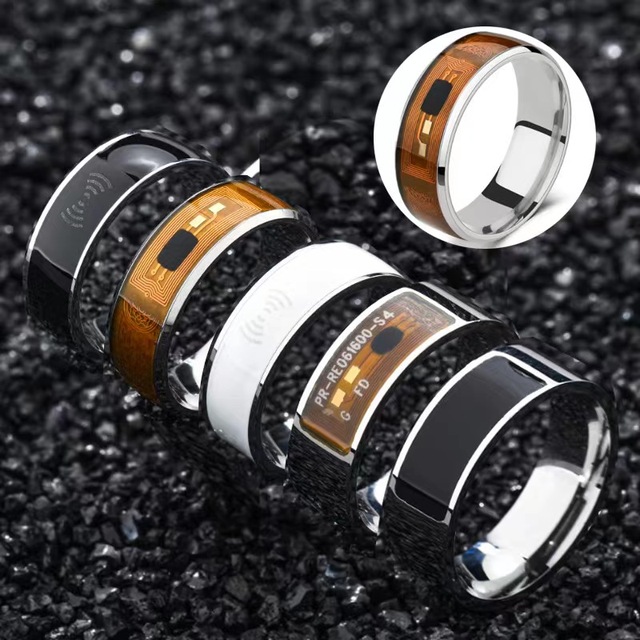 High Quality Custom 13.56 mhz Programmable Ceramic NFC Smart Ring for Android/Iphone