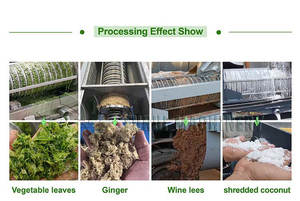 Furui 250 5 toneladas/H hierba trigo alfalfa vegetal Kelp deshidratación compresión pimienta trituradora prensa máquina de deshidratación - Product Image 5