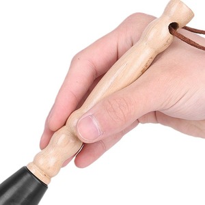 Erhu Cleaning Brush Wooden Handle With Leather Strap For <b>Musical</b> <b>Instrument</b> Maintenance Dust Removal - Product Image 1