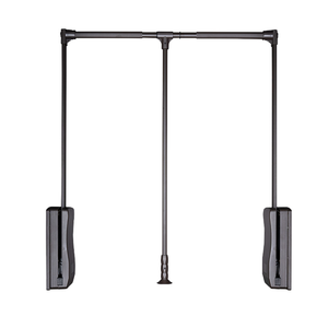 HNOSS <span class=keywords><strong>Tringle</strong></span> à vêtements murale en aluminium, amovible, large et réglable, pour <span class=keywords><strong>armoire</strong></span> haute, organisateur de penderie, barre de rangement extractible - Product Image 1