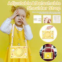 Étuis pour tablette en silicone antichoc et anti-chute avec design de dessin animé pour enfants, compatibles iPad 8, 9, 10e génération, 10,2 et 11 pouces, avec support, poignée et bandoulière