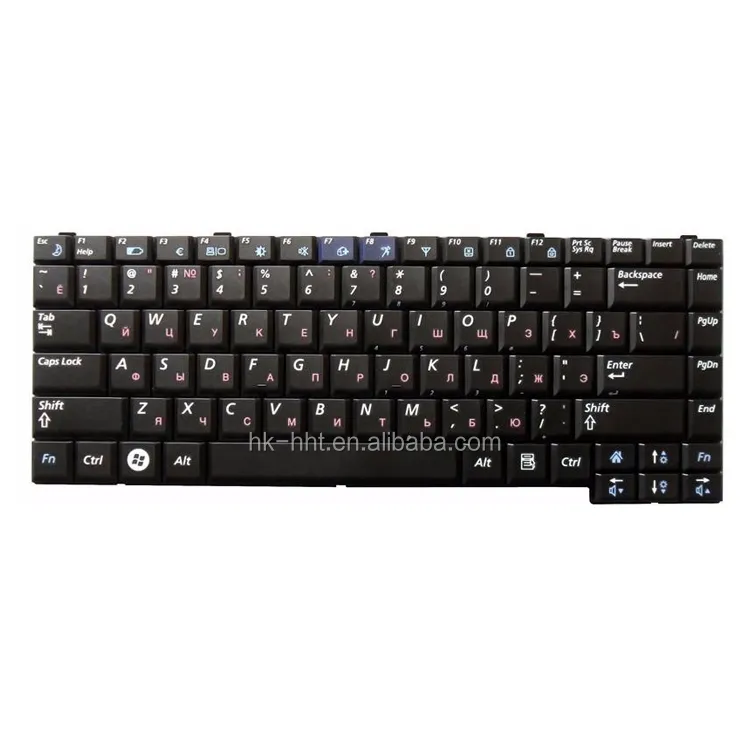 Clavier russe HK-HHT pour ordinateur portable Samsung R510 R560 R60 R70 P510 P560 noir