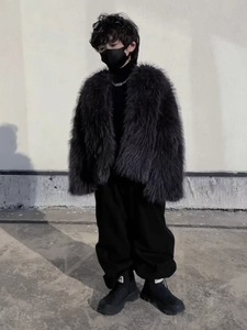 Pedido de Muestra al por Mayor: Abrigo Largo de Piel Sintética Macaron Colorido y Cálido de Invierno para Niñas, de Manga Larga, OEM - Product Image 5