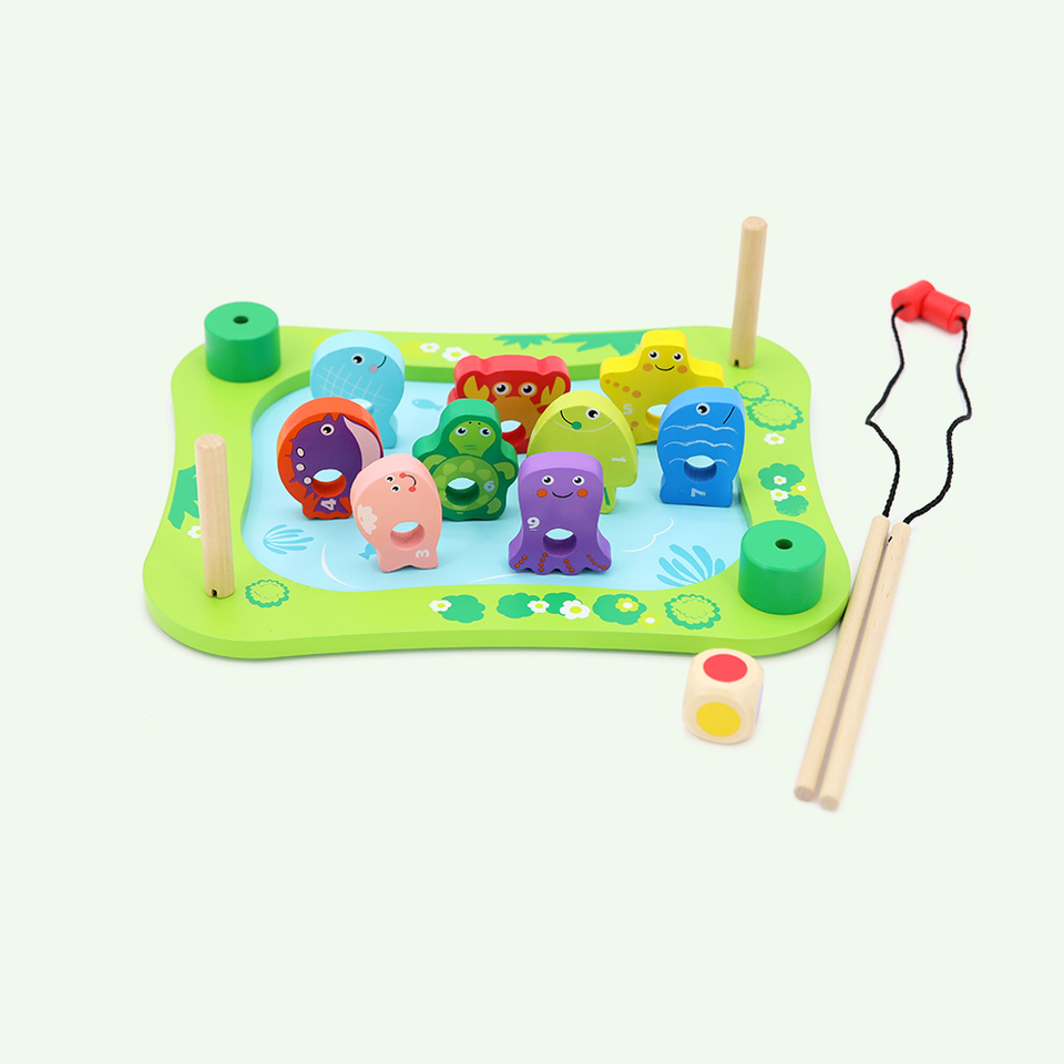 Деревянная детская многофункциональная деревянная доска для рыбалки, подходящая форма, развивающая Когнитивная игра, обучающие игрушки для детей