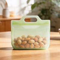 Silicone voedselbewaarzakjes, food grade, herbruikbaar, vriesvakbestendig, voor fruit, groenten, keukenorganisatie