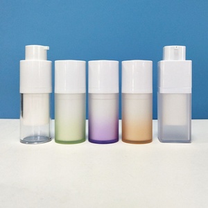 Flacons pompe de luxe rotatifs sans air à double paroi carrés rechargeables 15ml/30ml/50ml pour shampoing et lotion cosmétique - Product Image 5