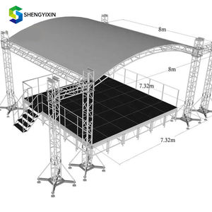 Podio de Fiesta Pequeño para Eventos al Aire Libre, Escenario de Conciertos de Aluminio, Plataforma de Madera para Bodas en Venta, Escenario Portátil - Product Image 2