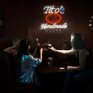 Letrero de Neón de <span class=keywords><strong>Vodka</strong></span> para Decoración de Pared, Letrero Luminoso de Neón Atenuable para Cuarto de Hombre, Letreros de Neón Personalizados - Product Image 5