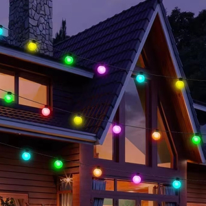 12m thông minh RGB <span class=keywords><strong>LED</strong></span> trang trí chiếu sáng chuỗi 25 đèn G40 ma thuật màu Bong Bóng đèn không thấm nước cho cắm trại & giáng sinh bầu không khí - Product Image 3