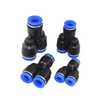 Kit de raccords pneumatiques à encliquetage rapide, type Y et T, connecteurs pour tubes d'air 4mm 6mm 8mm 10mm 12mm, raccords en plastique à connexion rapide
