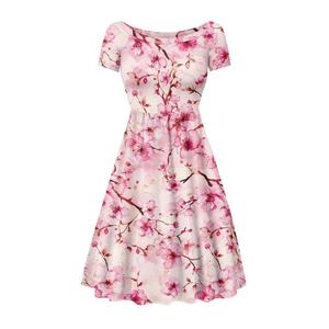 Versátil que fluye de manga corta de cuello ancho vestido transpirable regalo de moda personalización Respuesta Rápida orden pequeña - Product Image 4