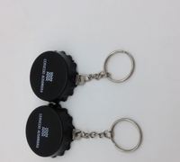 Couvre-bouteille de bière personnalisé en gros avec ouvre-bouteille en métal et porte-clés en ABS, 5x1,5 cm