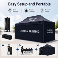 Carpa de Playa Grande con Techo Desplegable, Carpas de Aluminio para Exposiciones y Eventos